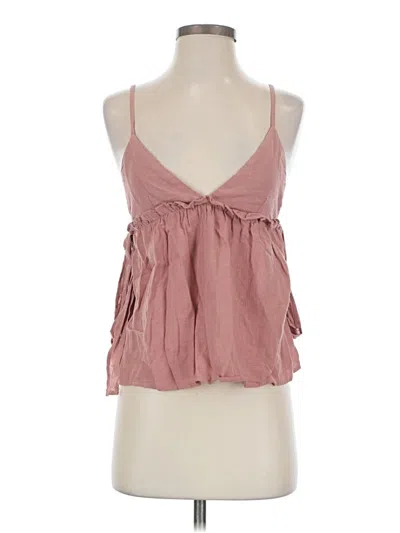 Pre-owned Zara Sleeveless Blouse In Pink