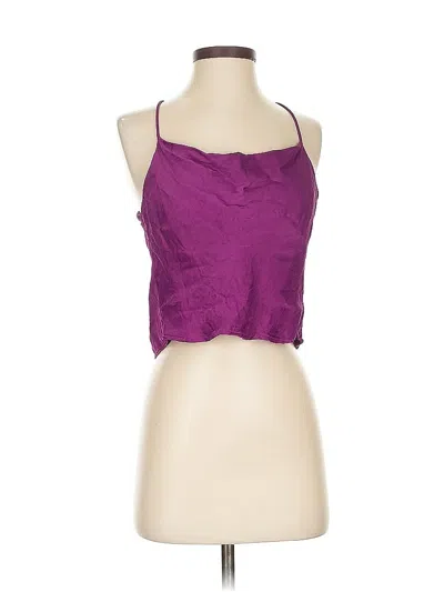 Pre-owned Zara Sleeveless Blouse In Purple