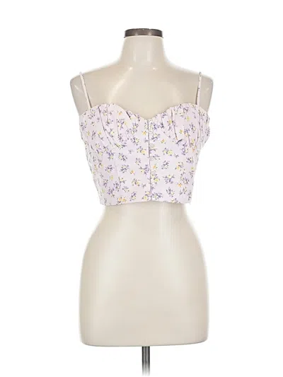 Pre-owned Zara Sleeveless Blouse In Purple