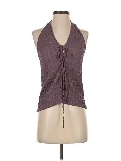 Pre-owned Zara Sleeveless Blouse In Purple