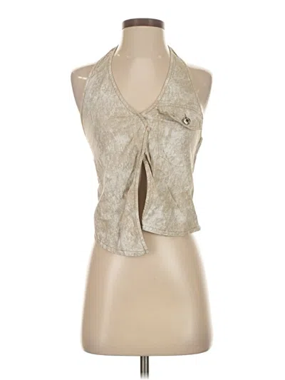 Pre-owned Zara Sleeveless Blouse In Silver
