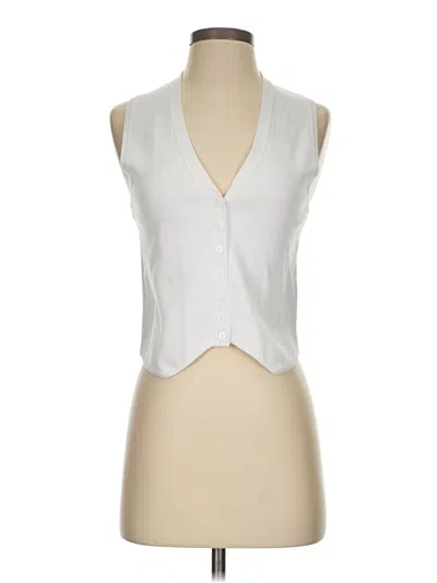 Pre-owned Zara Sleeveless Blouse In Silver