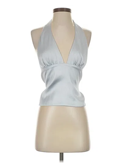 Pre-owned Zara Sleeveless Blouse In Silver
