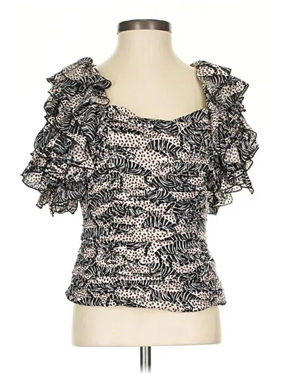 Pre-owned Zara Sleeveless Blouse In Silver