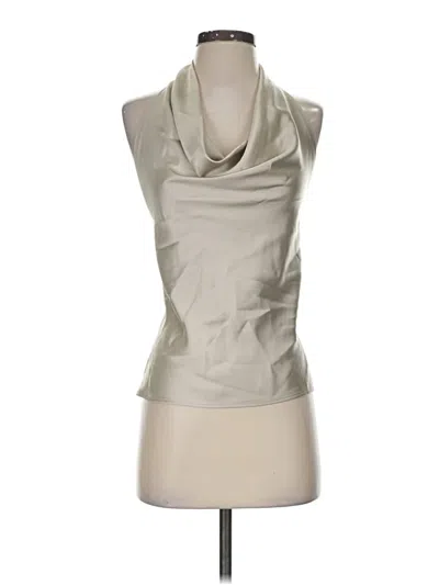 Pre-owned Zara Sleeveless Blouse In Silver
