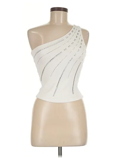 Pre-owned Zara Sleeveless Blouse In Silver