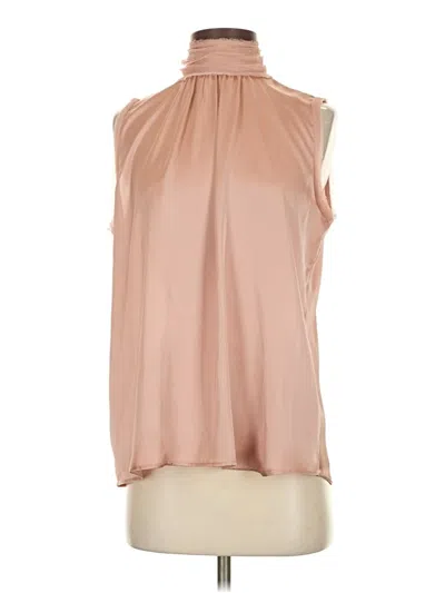 Pre-owned Zara Sleeveless Blouse In Tan