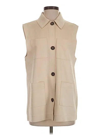 Pre-owned Zara Sleeveless Blouse In Tan