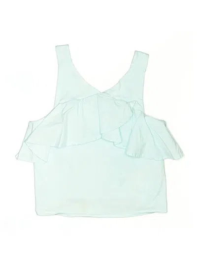 Pre-owned Zara Kids' Sleeveless Blouse In Teal