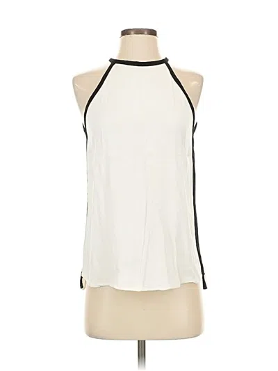 Pre-owned Zara Sleeveless Blouse In White