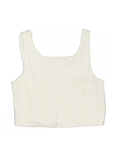 Pre-owned Zara Kids' Sleeveless Blouse In White
