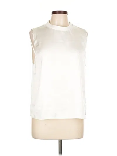 Pre-owned Zara Sleeveless Blouse In White