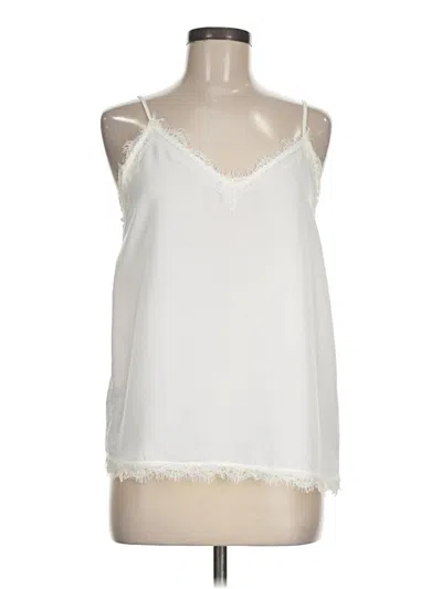 Pre-owned Zara Sleeveless Blouse In White