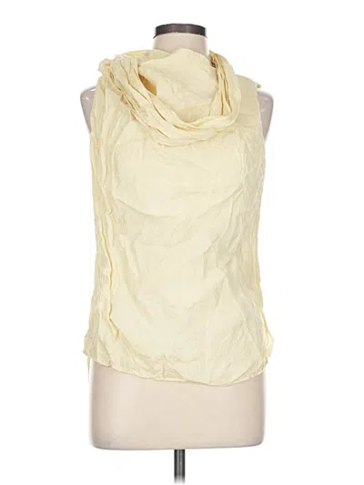 Pre-owned Zara Sleeveless Blouse In White