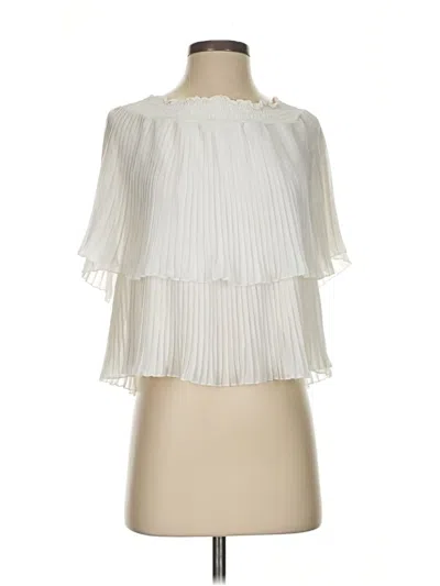 Pre-owned Zara Sleeveless Blouse In White