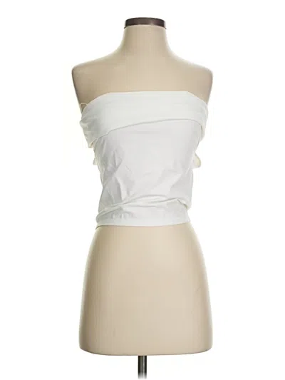 Pre-owned Zara Sleeveless Blouse In White