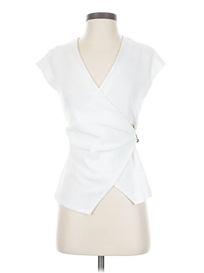 Pre-owned Zara Sleeveless Blouse In White
