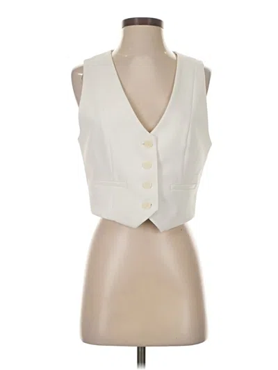 Pre-owned Zara Sleeveless Blouse In White