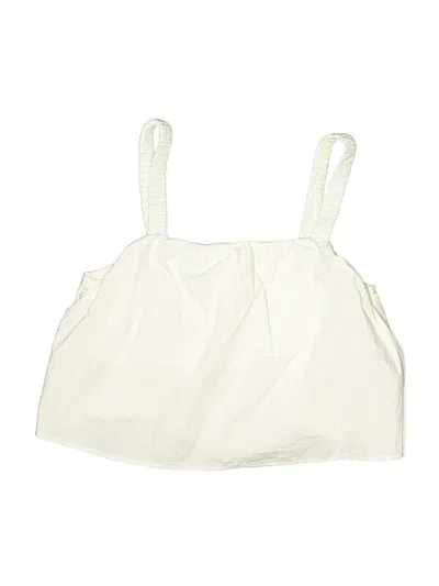 Pre-owned Zara Kids' Sleeveless Blouse In White