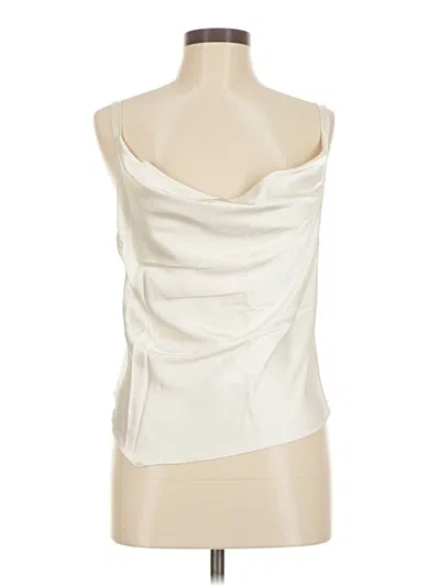 Pre-owned Zara Sleeveless Blouse In White