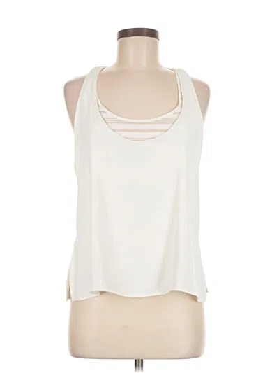 Pre-owned Zara Sleeveless Blouse In White