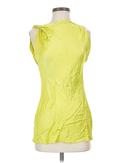 Pre-owned Zara Sleeveless Blouse In Yellow