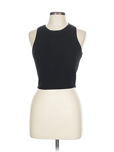 Pre-owned Zara Sleeveless T-shirt In Black