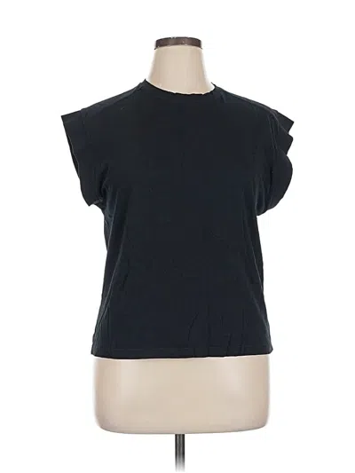 Pre-owned Zara Sleeveless T-shirt In Black