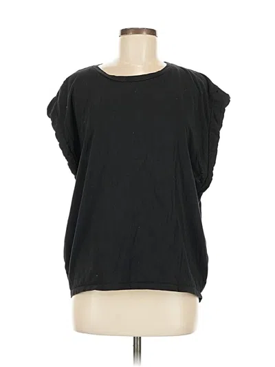 Pre-owned Zara Sleeveless T-shirt In Black