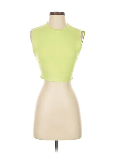 Pre-owned Zara Sleeveless T-shirt In Green