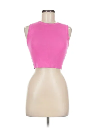 Pre-owned Zara Sleeveless T-shirt In Pink