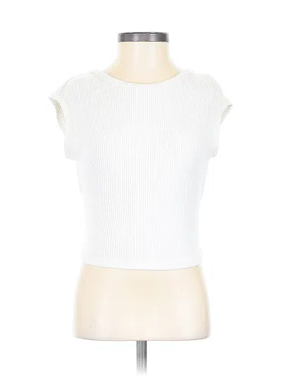 Pre-owned Zara Sleeveless T-shirt In White