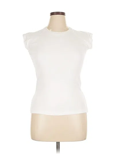 Pre-owned Zara Sleeveless T-shirt In White