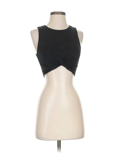 Pre-owned Zara Sleeveless Top Black Halter Neckline Tops