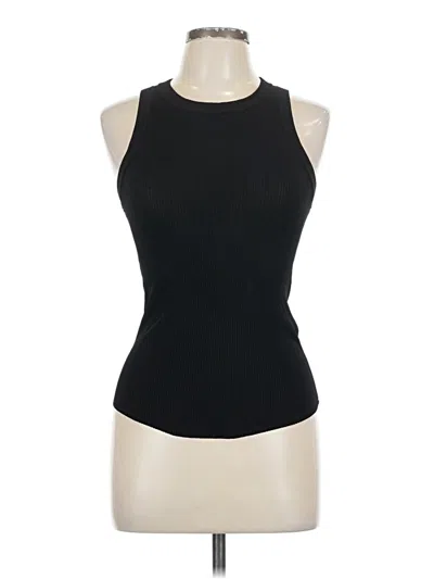 Pre-owned Zara Sleeveless Top Black Halter Neckline Tops