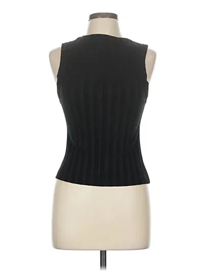 Pre-owned Zara Sleeveless Top Black Halter Neckline Tops