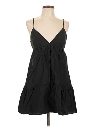Pre-owned Zara Sleeveless Top Black Halter Neckline Tops
