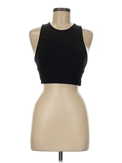 Pre-owned Zara Sleeveless Top Black Halter Neckline Tops