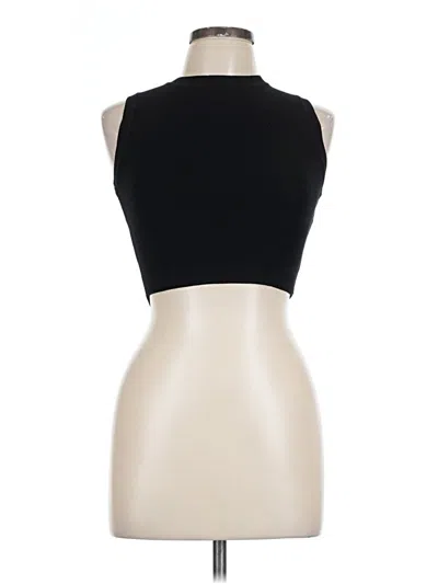 Zara Sleeveless Top Black Halter Neckline Tops