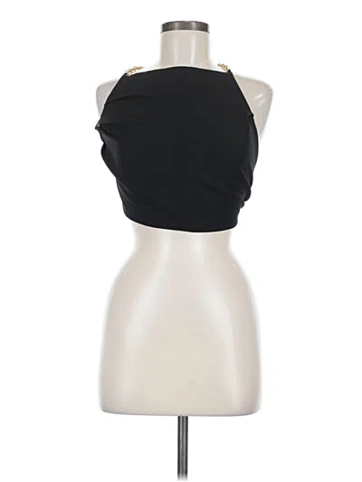 Pre-owned Zara Sleeveless Top Black Halter Neckline Tops