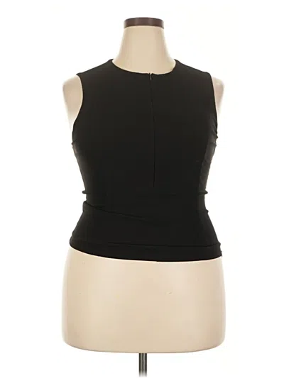 Pre-owned Zara Sleeveless Top Black Halter Neckline Tops