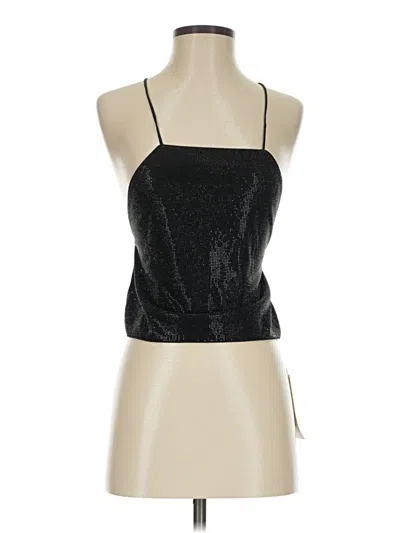 Pre-owned Zara Sleeveless Top Black Halter Neckline Tops