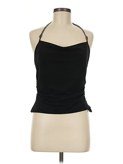 Pre-owned Zara Sleeveless Top Black Halter Neckline Tops