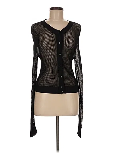 Pre-owned Zara Sleeveless Top Black Plunge Neckline Tops