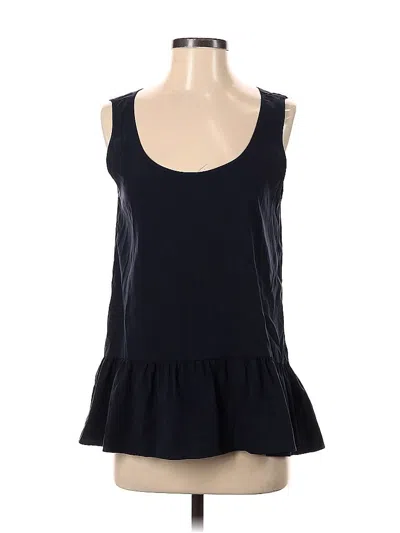 Pre-owned Zara Sleeveless Top Black Scoop Neck Tops