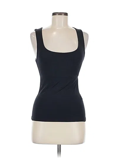 Pre-owned Zara Sleeveless Top Black Scoop Neck Tops