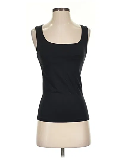Pre-owned Zara Sleeveless Top Black Scoop Neck Tops
