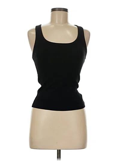 Pre-owned Zara Sleeveless Top Black Scoop Neck Tops