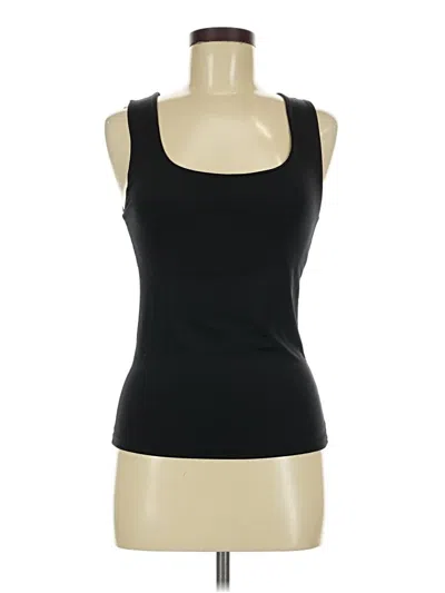 Pre-owned Zara Sleeveless Top Black Scoop Neck Tops