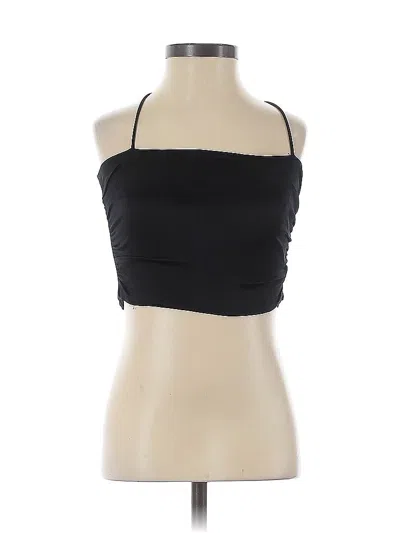 Pre-owned Zara Sleeveless Top Black Strapless Neckline Tops